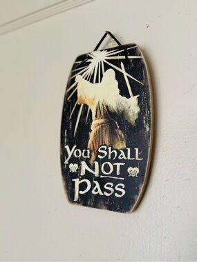 Lord of the Rings reversible Wall Sign - home decor / art